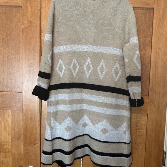 Long open knit cardigan - Picture 2 of 5